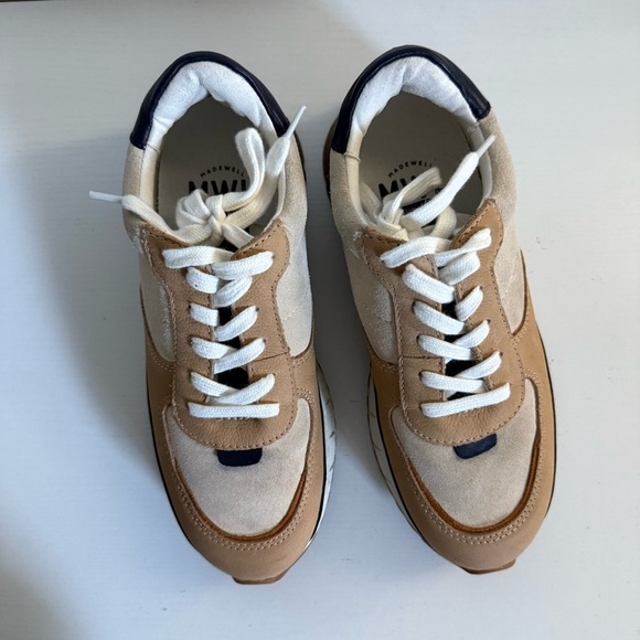 Madewell MWL Kickoff Trainers Sneakers Tan Suede Women’s 5.5 - Picture 5 of 12